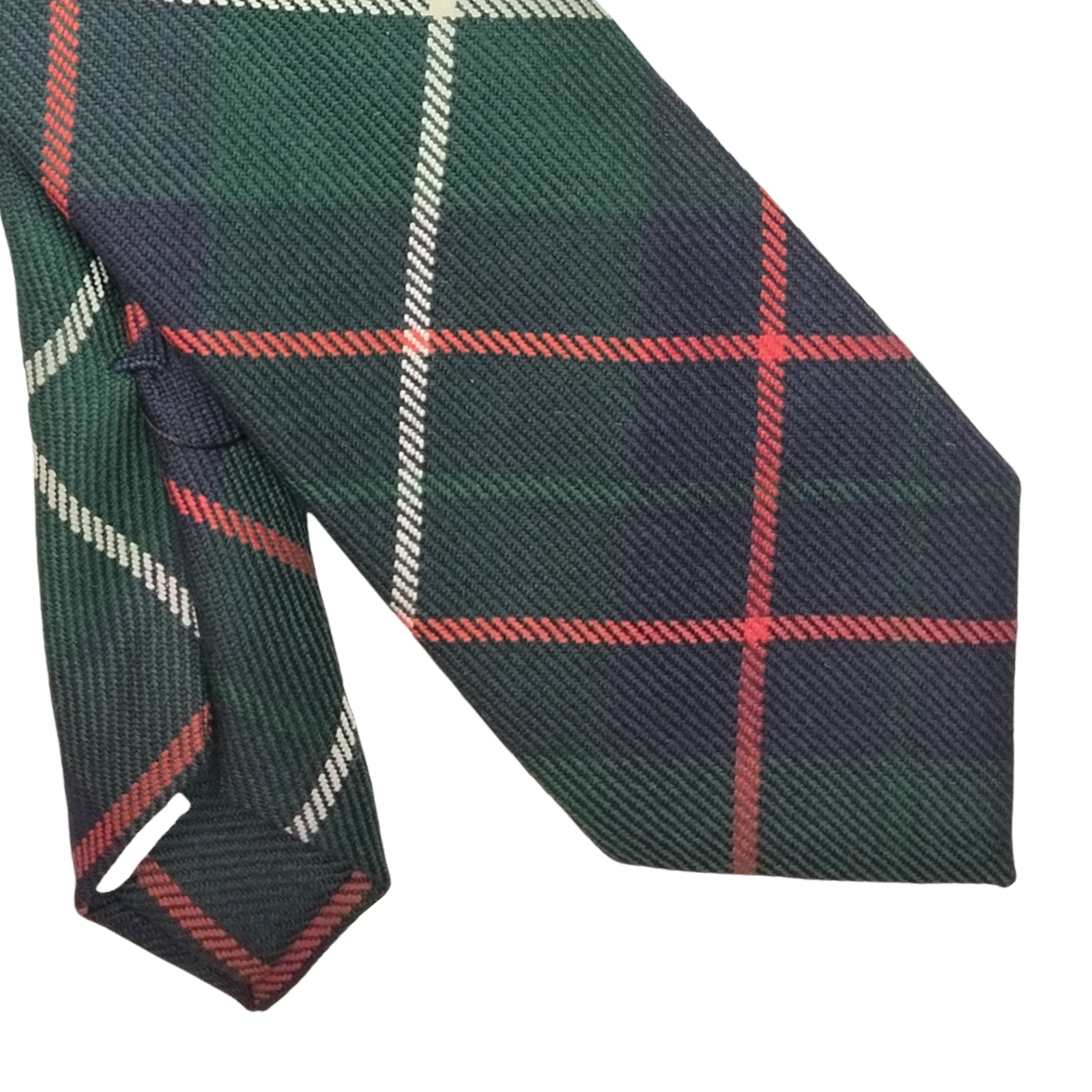 Cravatta Uomo In Pura Lana Scozzese Tartan Abercrombie (Verde) – Prodotta A Mano In Scozia, Larghezza 8 Cm, Regalo Perfetto Per Matrimonio O Festa Del Papà