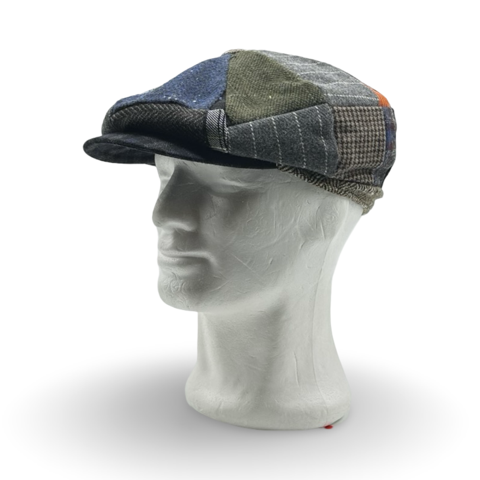 Berretto spicchi patchwork scozzese Barbisio