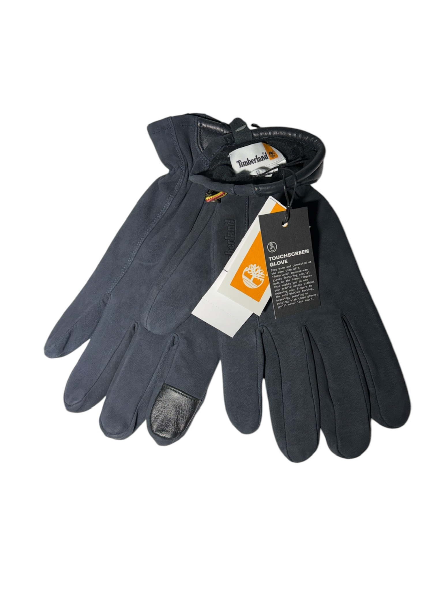Guanti Timberland tessuto tecnico e pelle barbisio blu